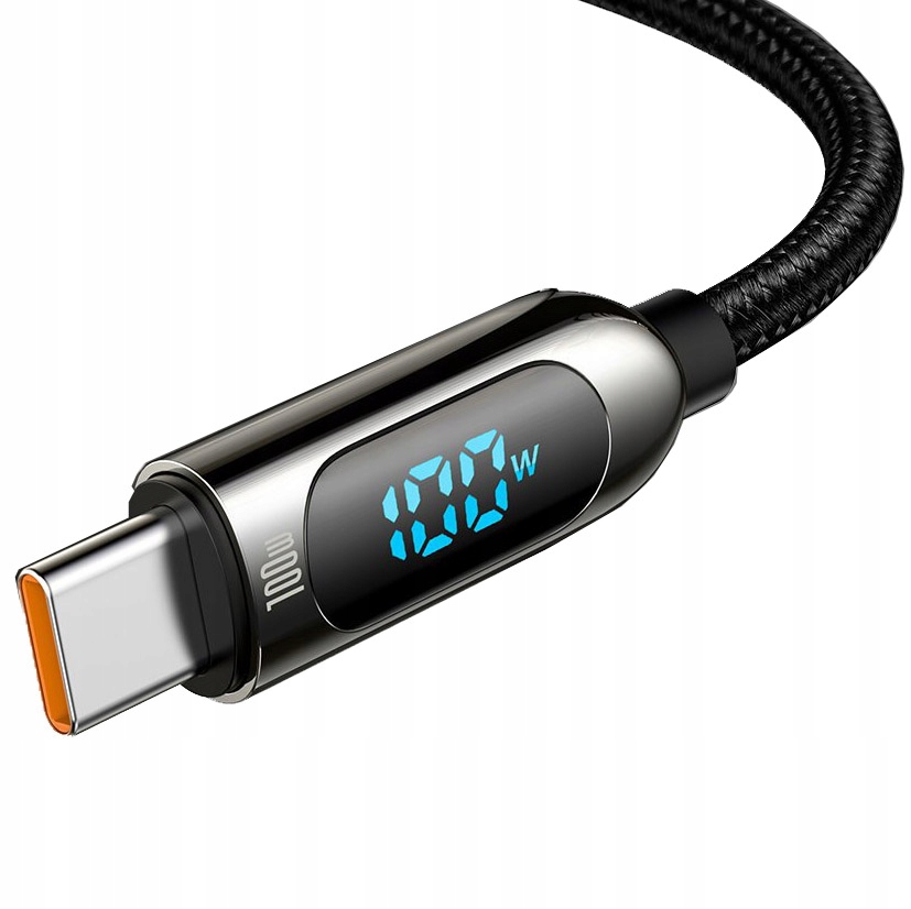 Kabel USB-C / USB-C, Baseus Display, 5A, 100W, 1m Złącza USB typ C - USB typ C
