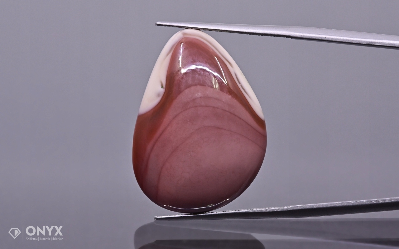 Jaspis Imperial nízký kabošon nepravidelný 25,5x19 mm