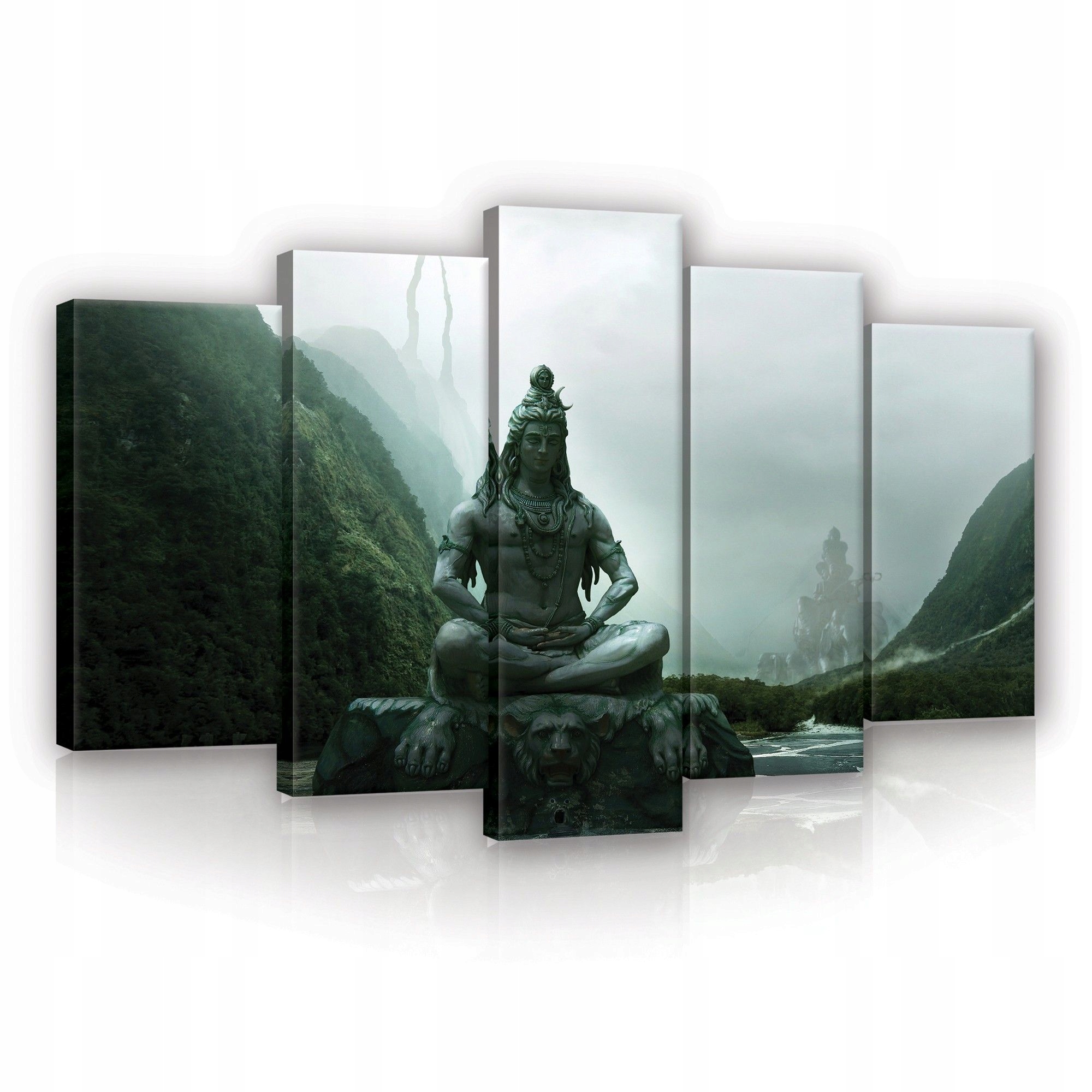 Obraz 100x60 Mystika klid meditace hory řeka Šiva příroda harmonie