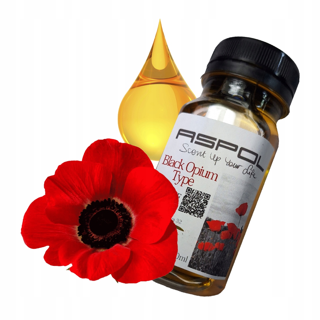 Olejek Zapachowy do Świec -BLACK OPIUM TYPE- Zapach Męski, Drzewny - 100 ML