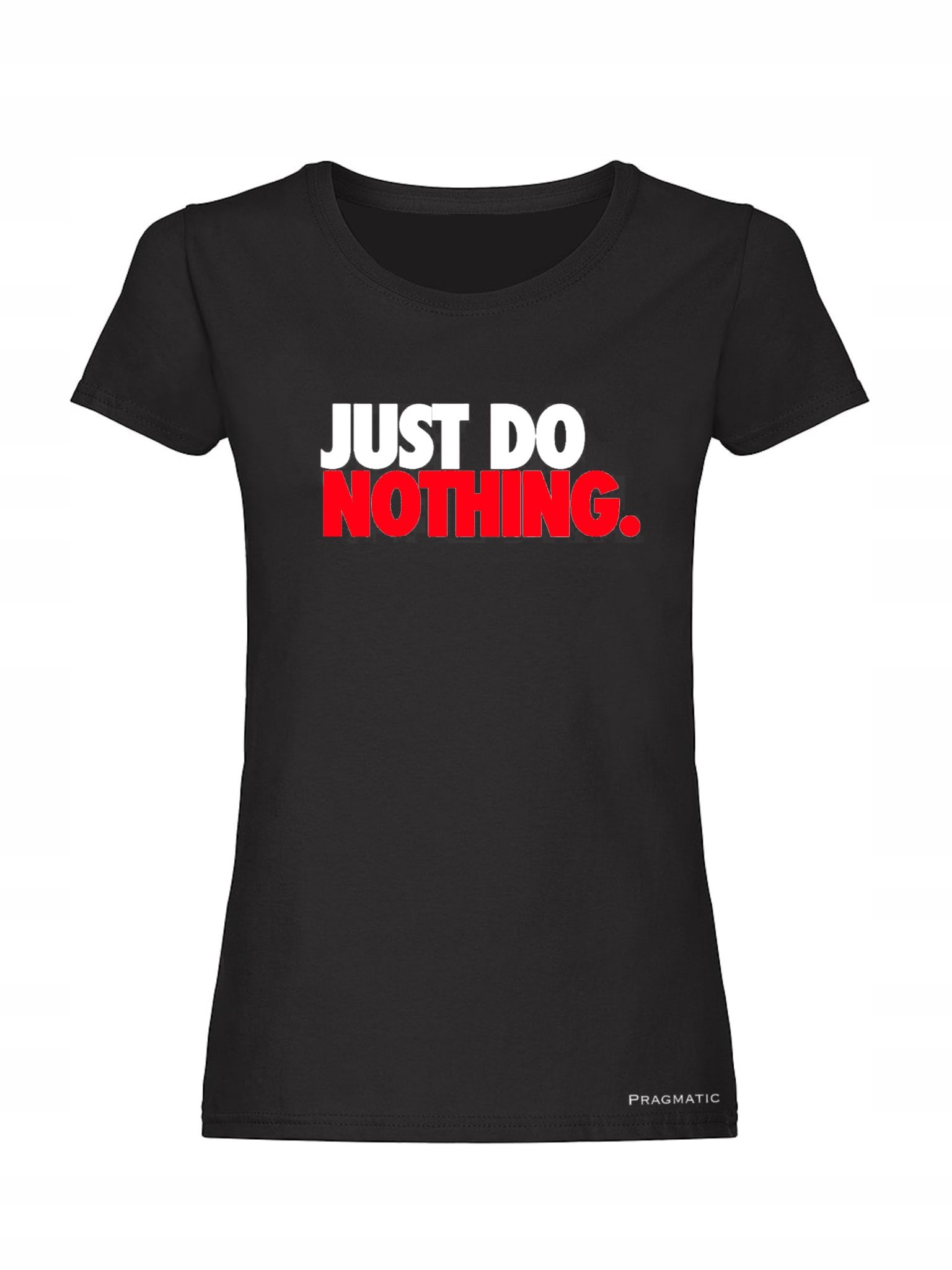 

Koszulka Damska Czarna T-shirt Just Do Nothing L