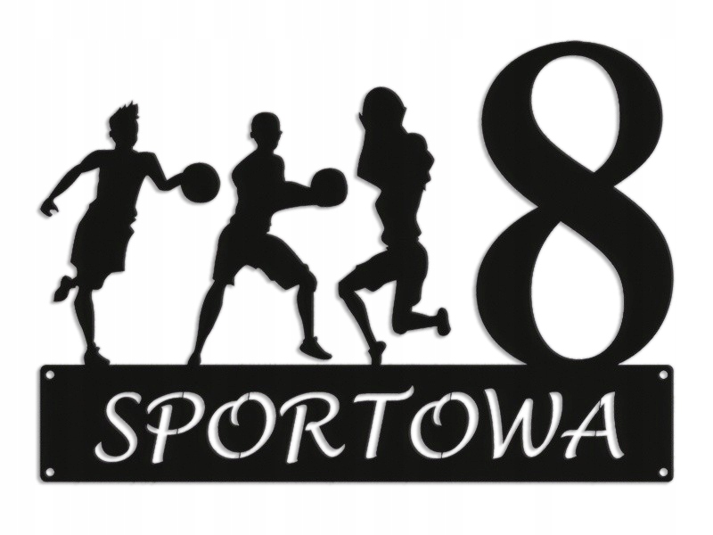 Číslo Na Dom 48 cm Adresa Tabuľa Oceľ 2 mm Športová