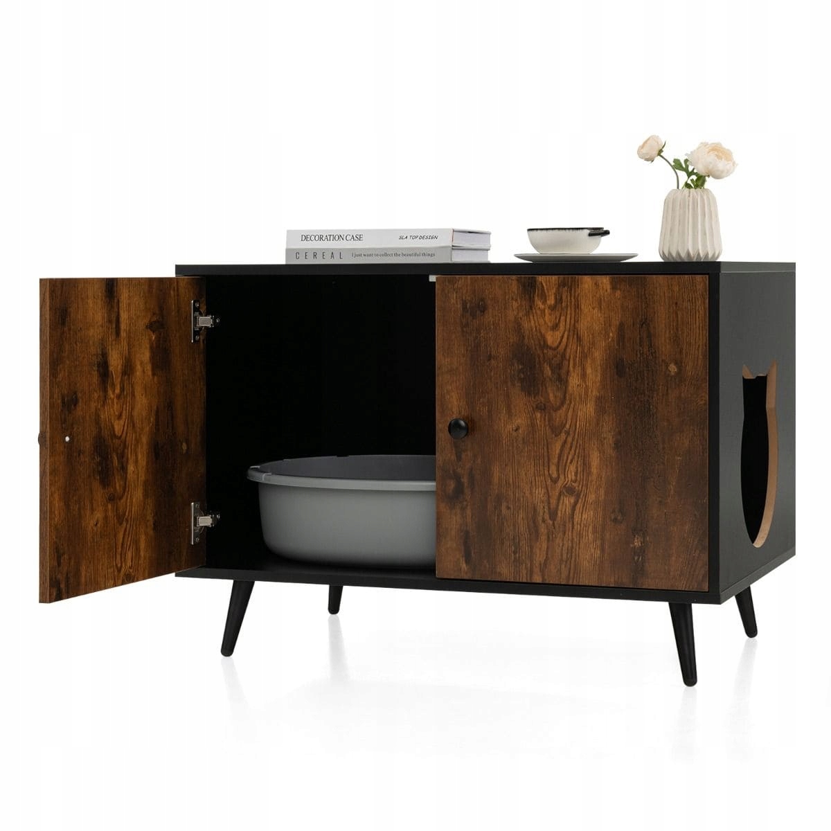 Levně Víceúčelový domeček pro kočky Pelíšek Budka na záchod