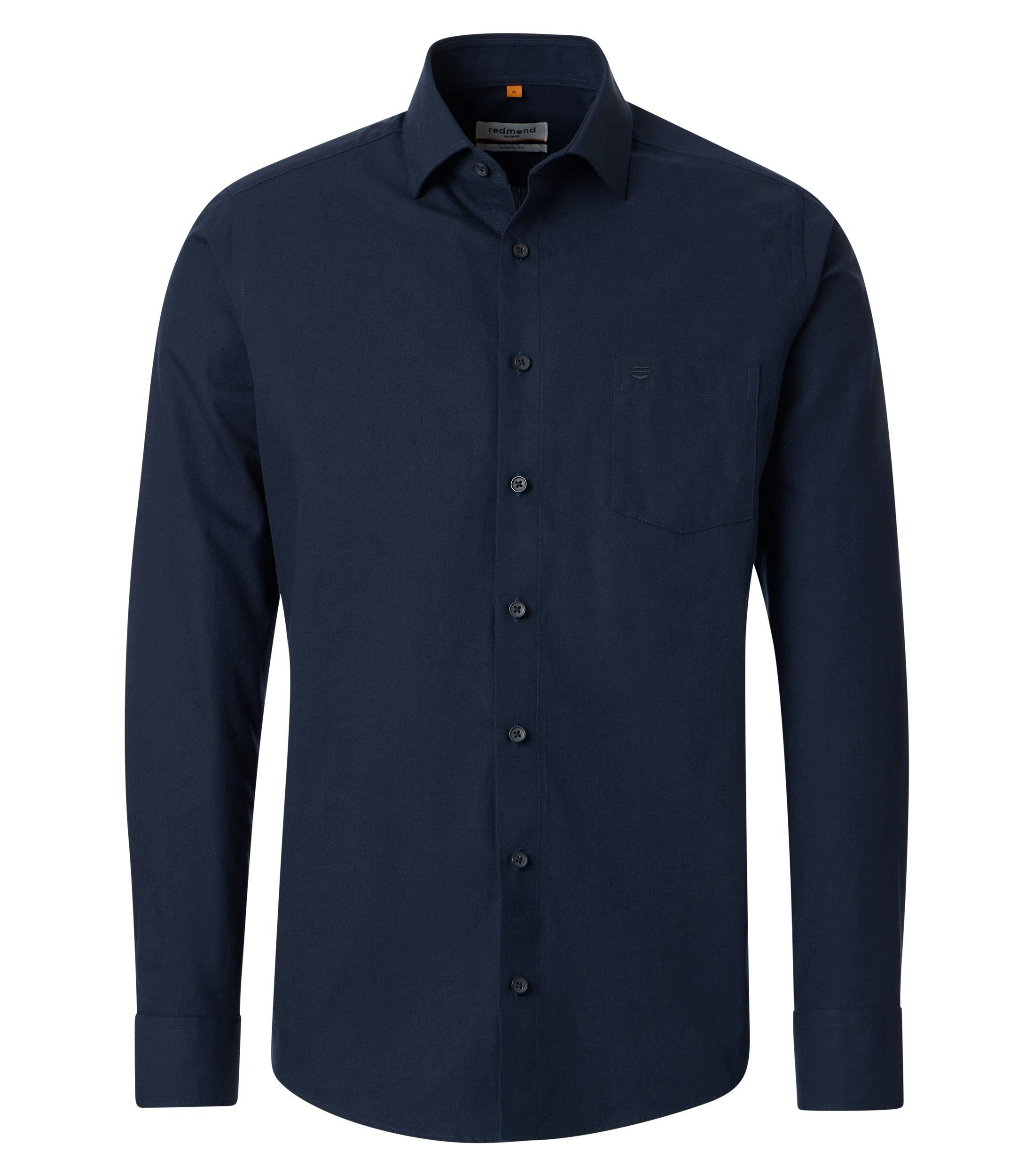 Redmond Velké Rozměry Košile Casual Dlouhý Rukáv Tmavě Modrá 4XL 49/50 162 cm
