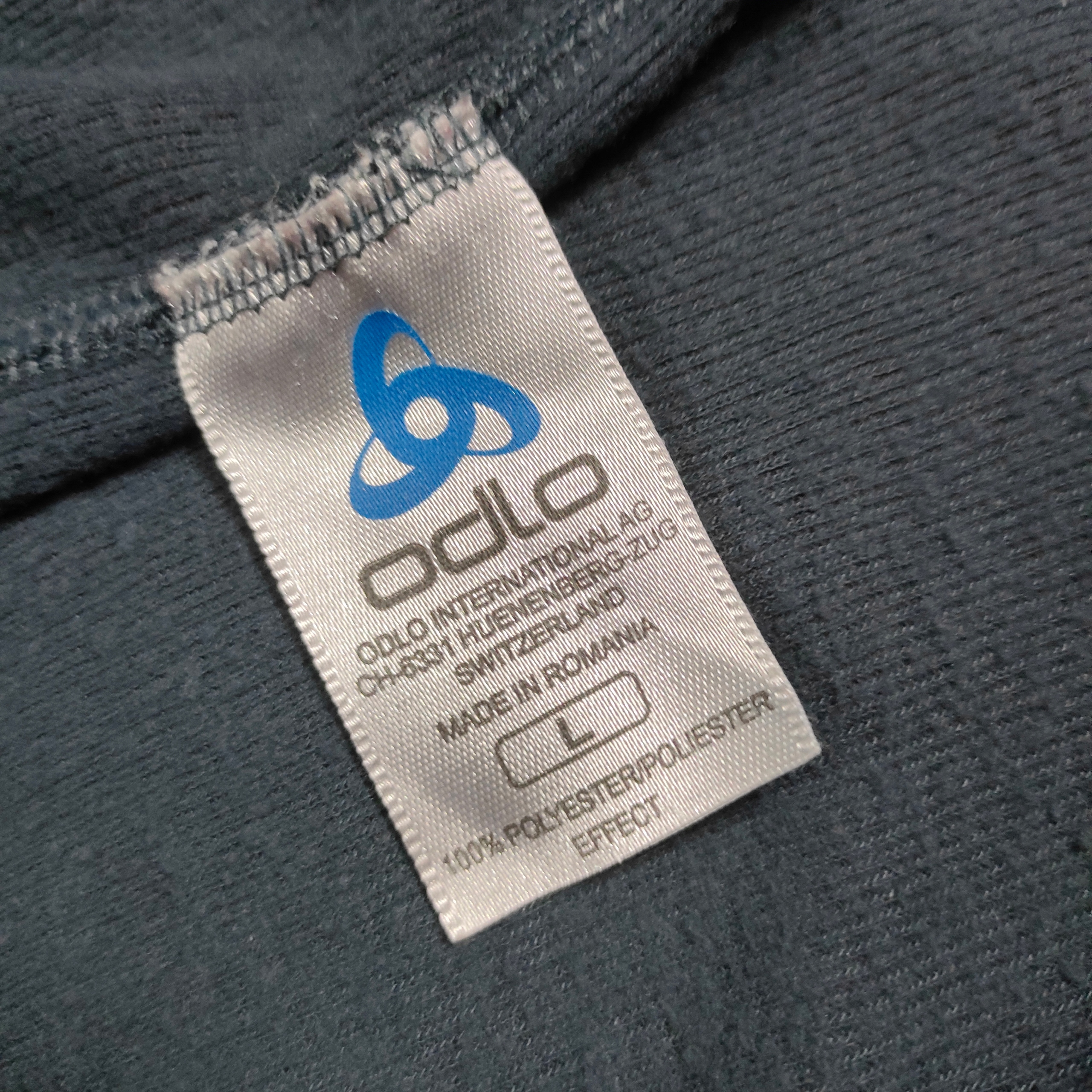 ODLO Bluzka Termiczna Męska Szara Logowana r. L Rozmiar L