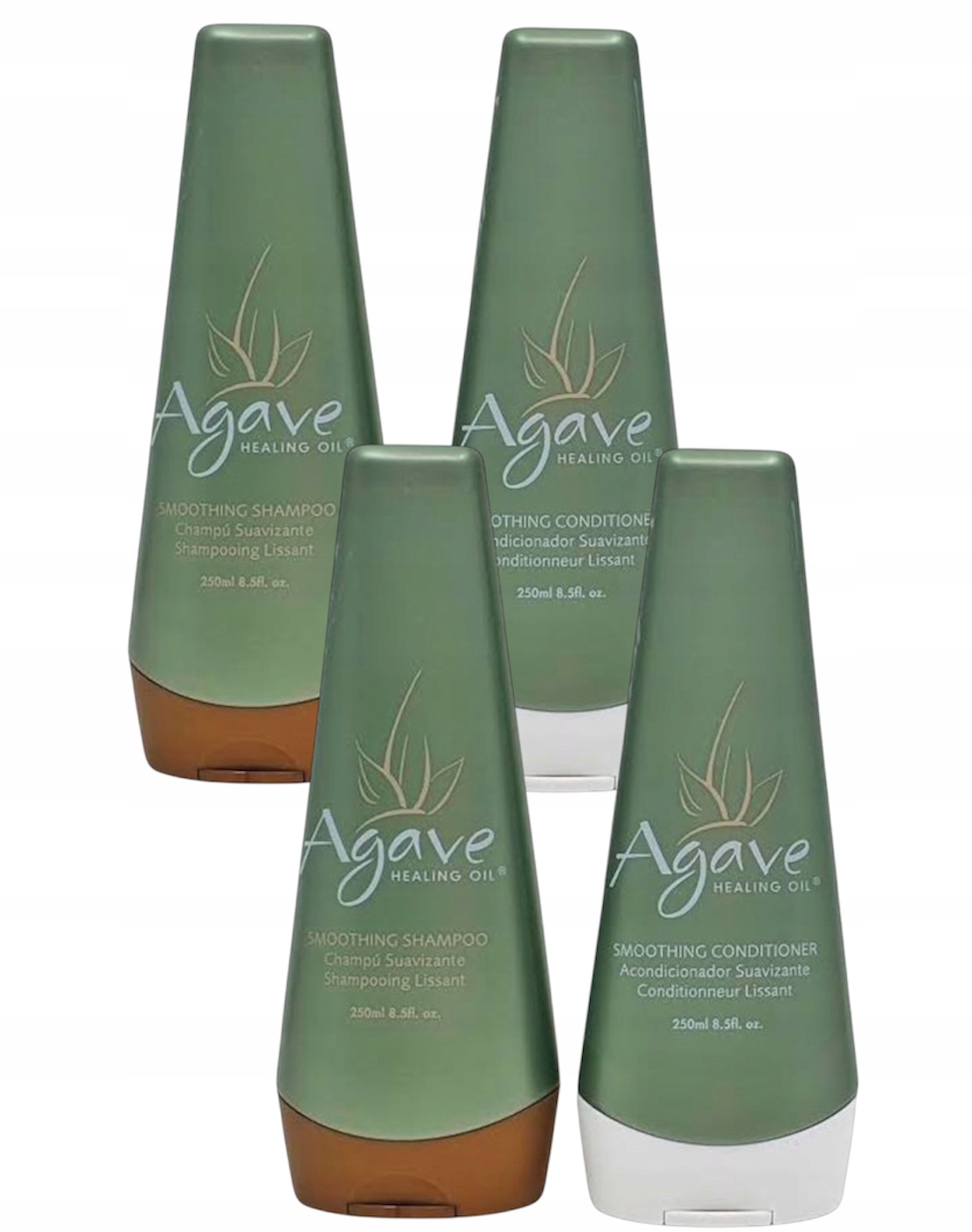 Agave Szampon Odżywka 4x250 ml po keratynie i nanoplastii Bez Sls Bez Soli!