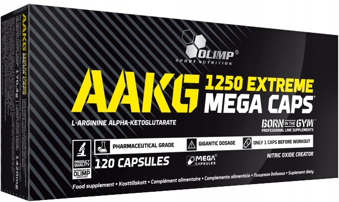 Aakg 1250 Mg Extreme 120 Kapslí Olimp Před Tréninkem