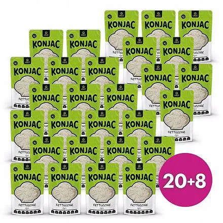 Těstoviny Konjac Keto Fettuccine Bezlepkové Bio 20+8 Zdarma