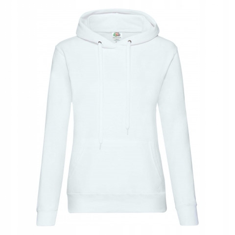 

Bluza damska Hooded Sweat kaptur FruitLoom Biały L