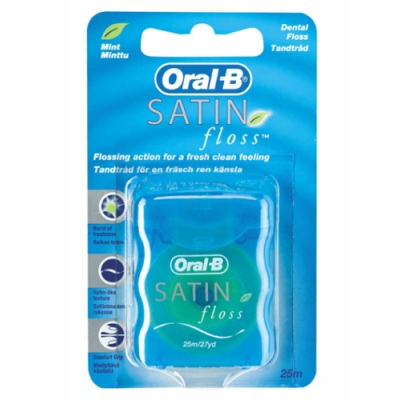 

Nici dentystyczna Oral-b Satin Floss mint 25m