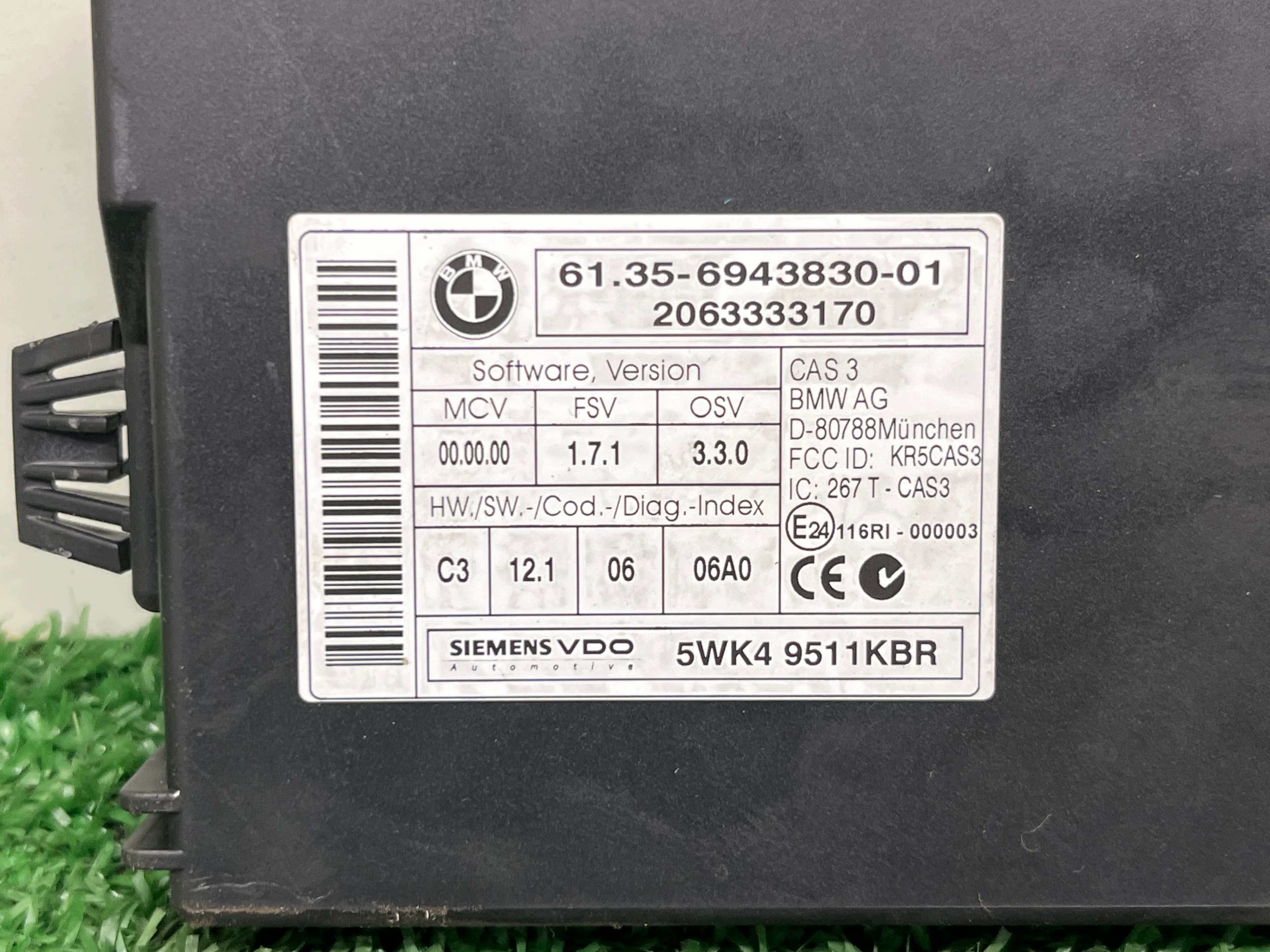 module control unit CAS BMW E87 6135-6943830-01