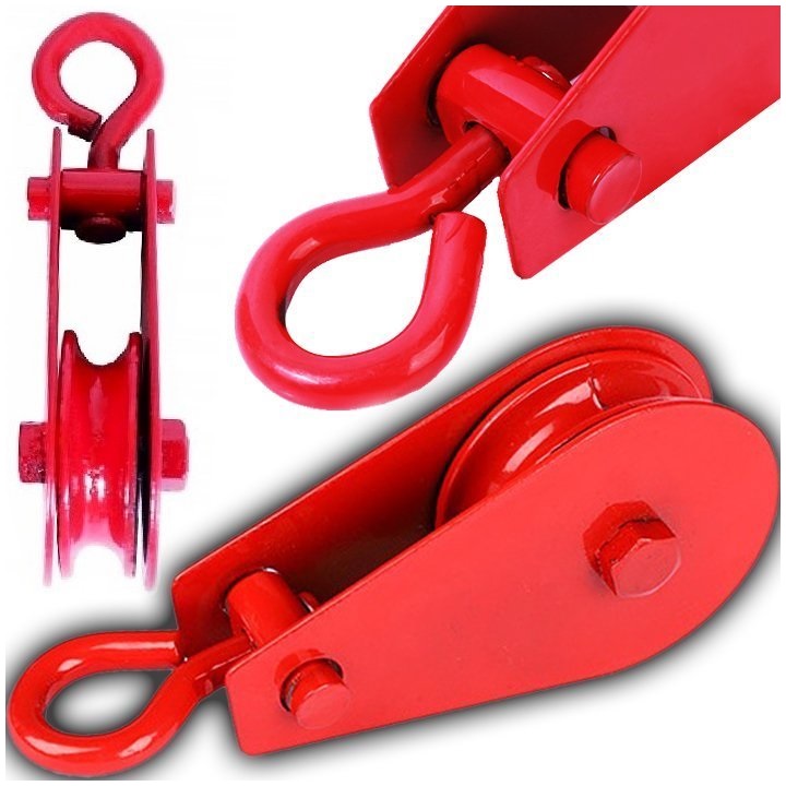 WIELOKRĄŻEK ROLKA BLOCZEK ZBLOCZE LINOWY LINOWA WCIĄGARKA WYCIĄGARKA 400KG