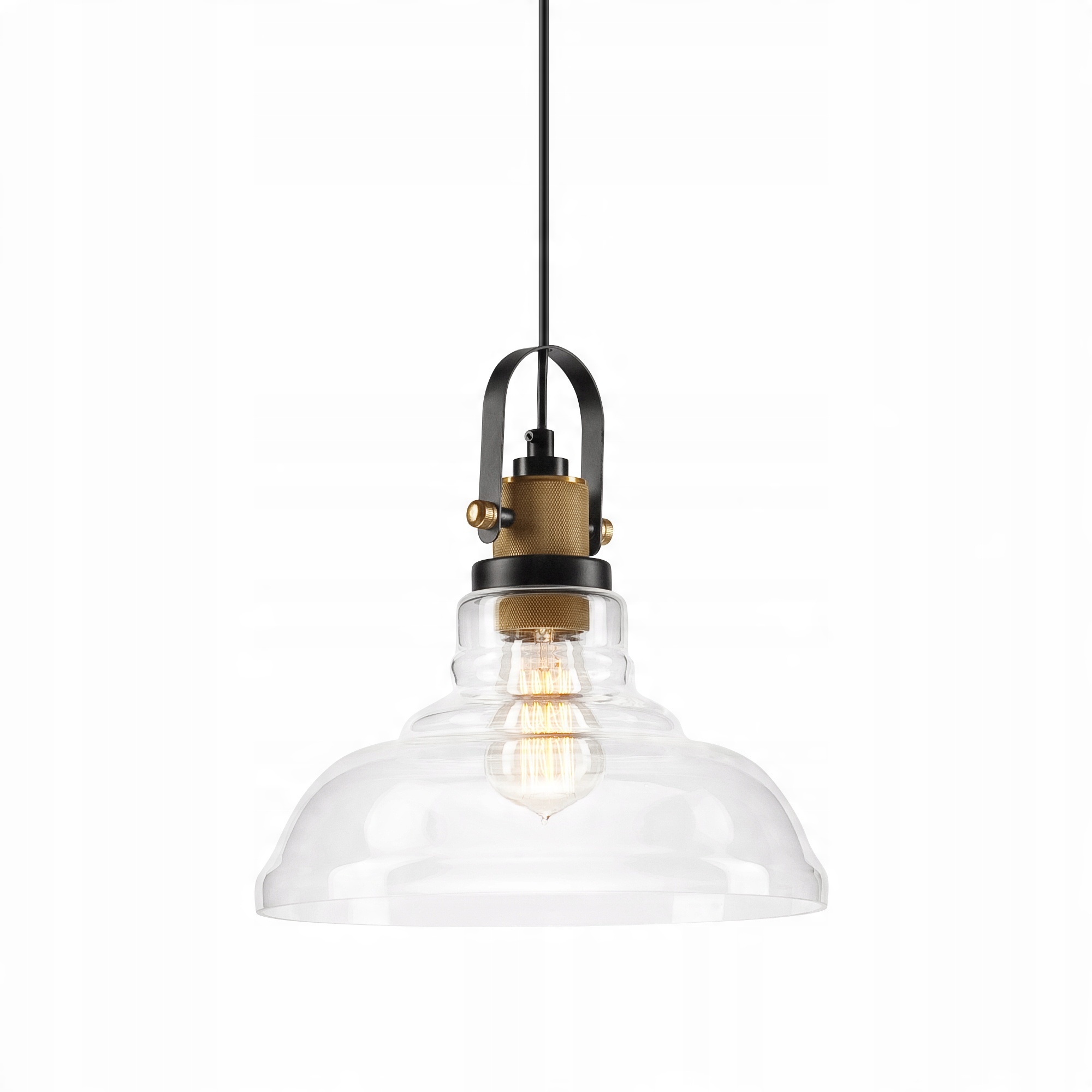 

Marco lampa wisząca transparentna patyna 28cm loft