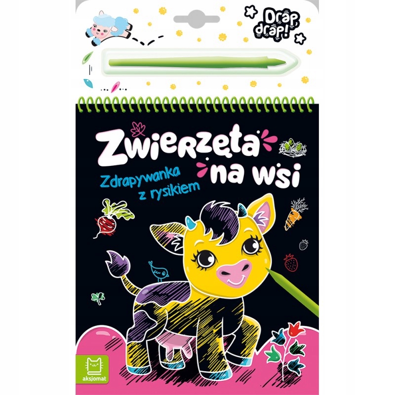 

Zwierzęta na wsi Zdrapywanka z rysikiem