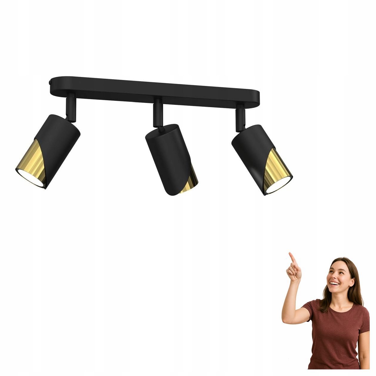 Trojitá spotová reflektorová lampa Shift 9632 Luminex