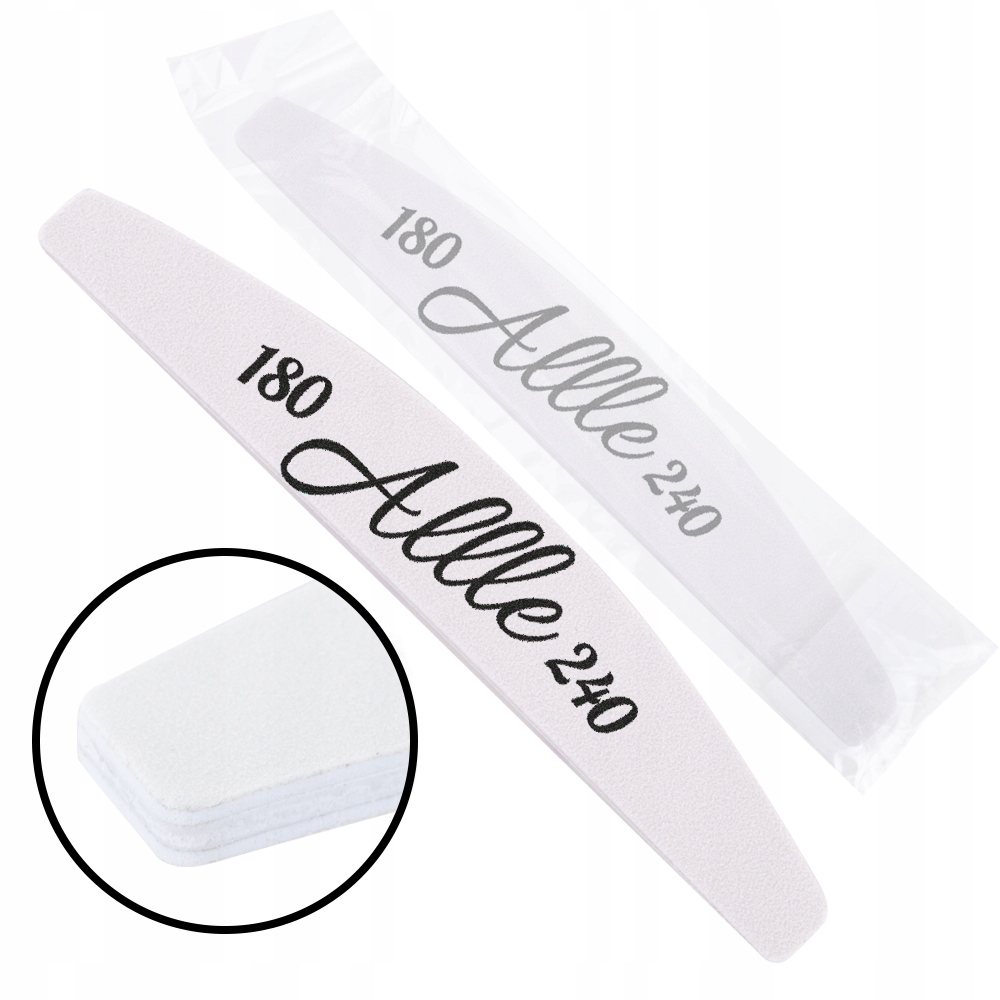 

Pilnik Do Paznokci Folia Allle Hq/b Łódka 180/240