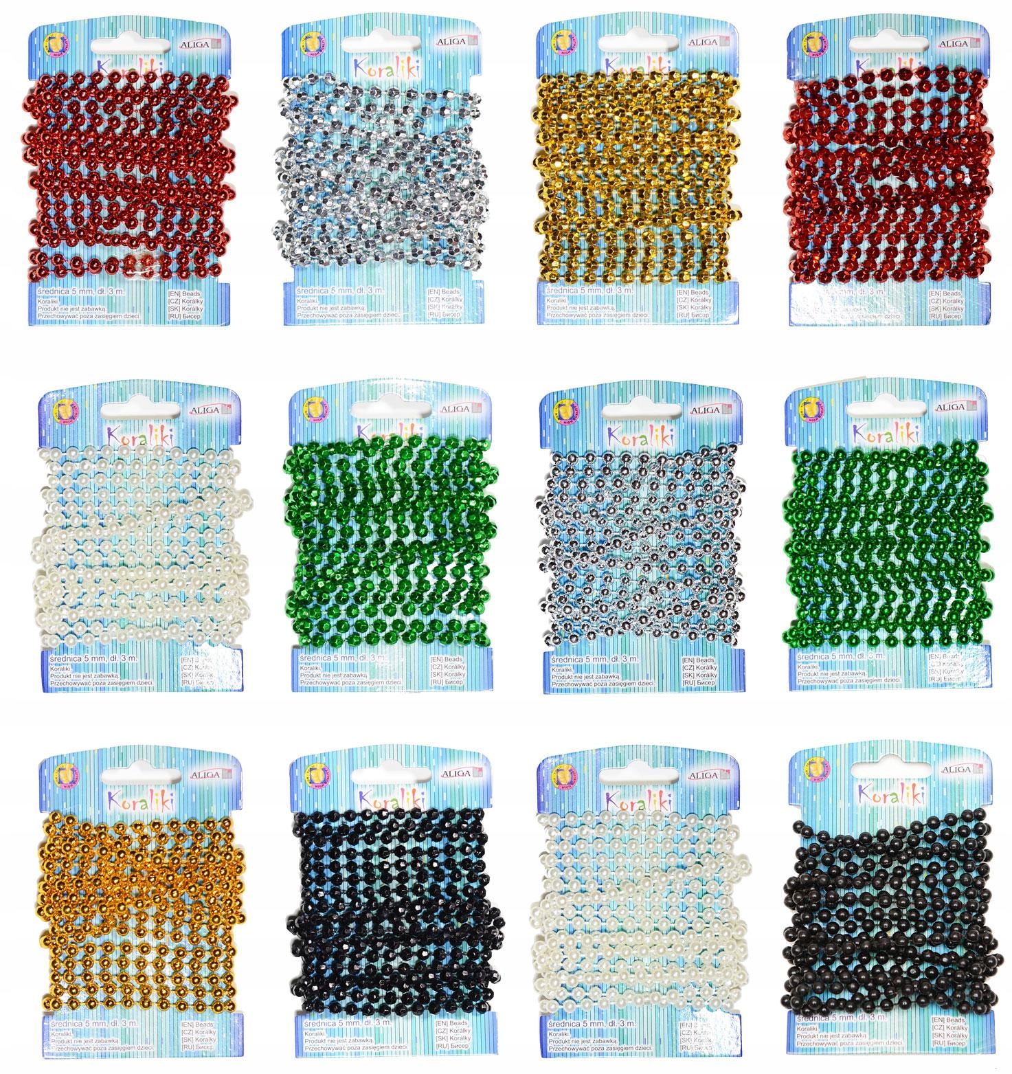 koraliki  mix kształtów 5mmx 3m | KOR-3113 — 7