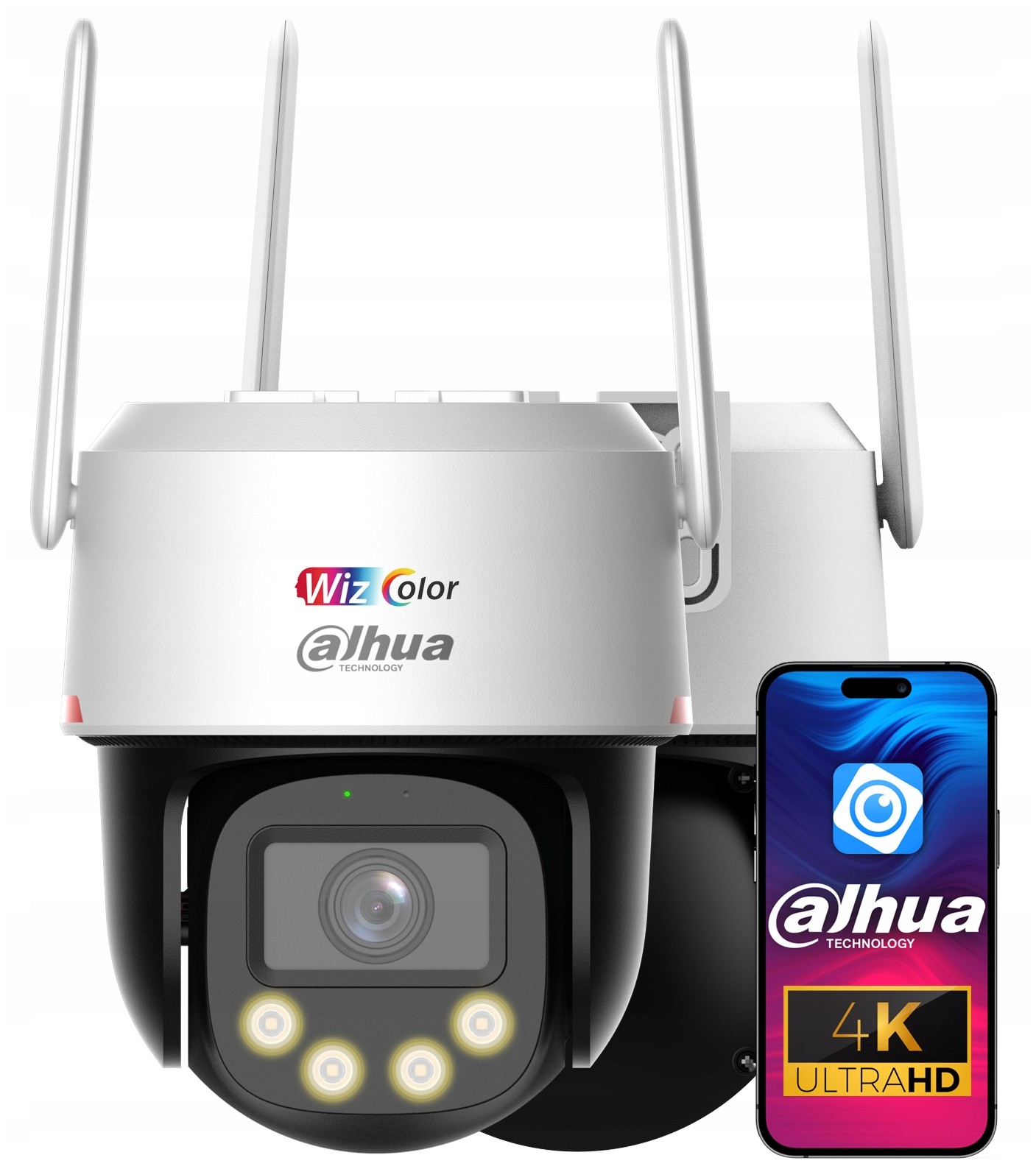 Kamera WiFi Obrotowa 8MPx 4K Dahua P8F-PV-PRO WizColor z Analizą Obrazu Ai