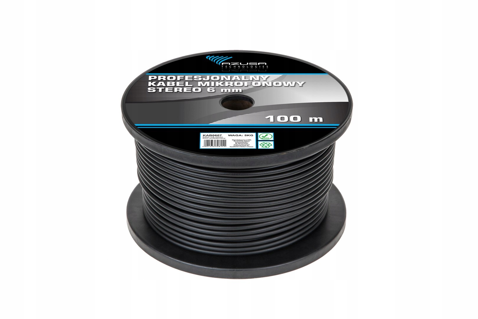 Kabel mikrofonowy stereo 6mm profesjonalny 100m