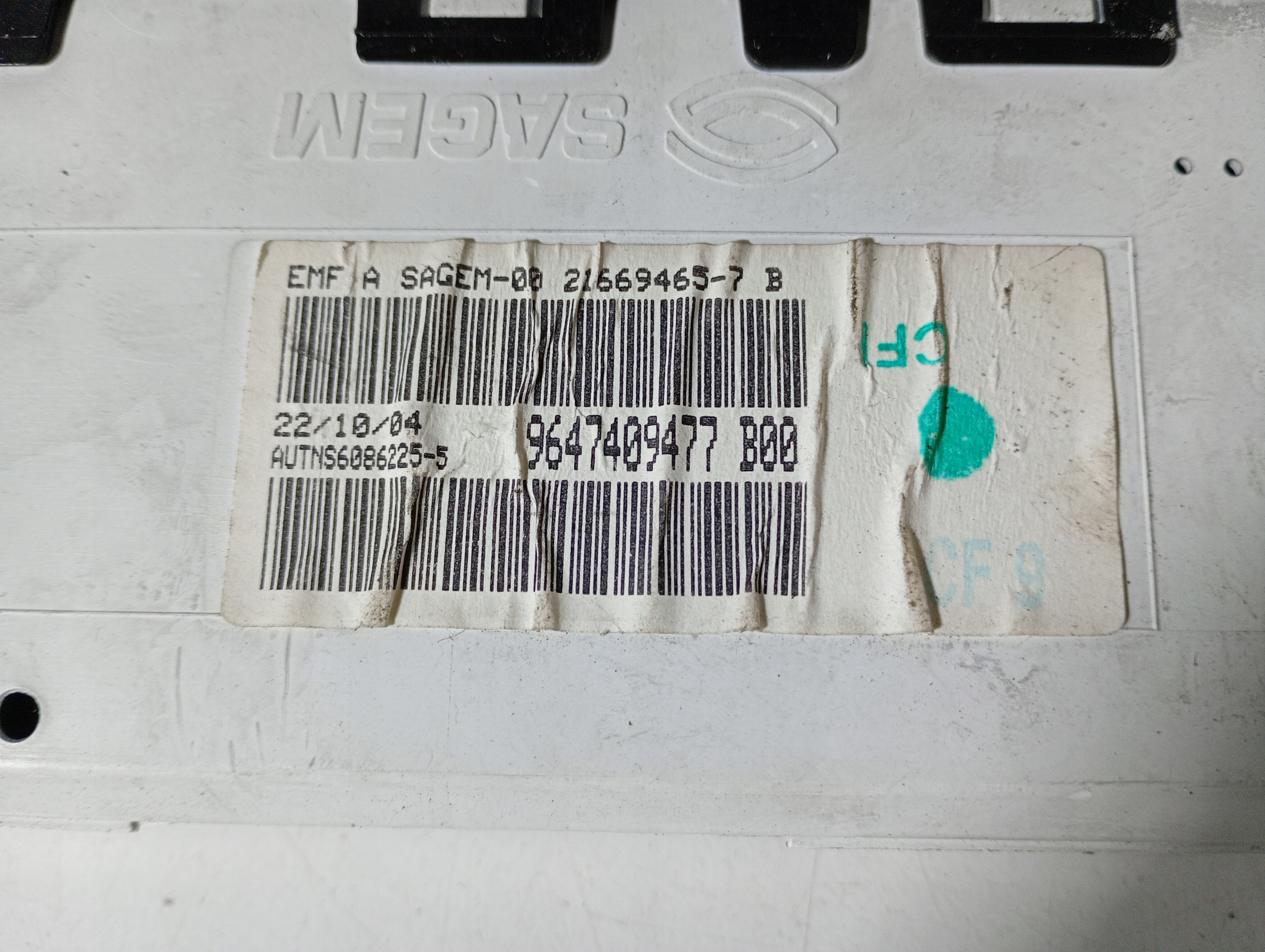 Citroen C3 02-09 EKRAN display OE 9647409477