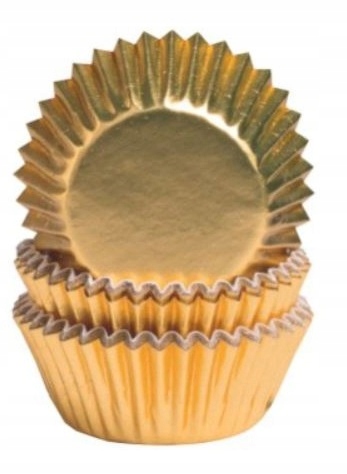 

Dekoracja Muffinki Złote Metalizowane Papilotki