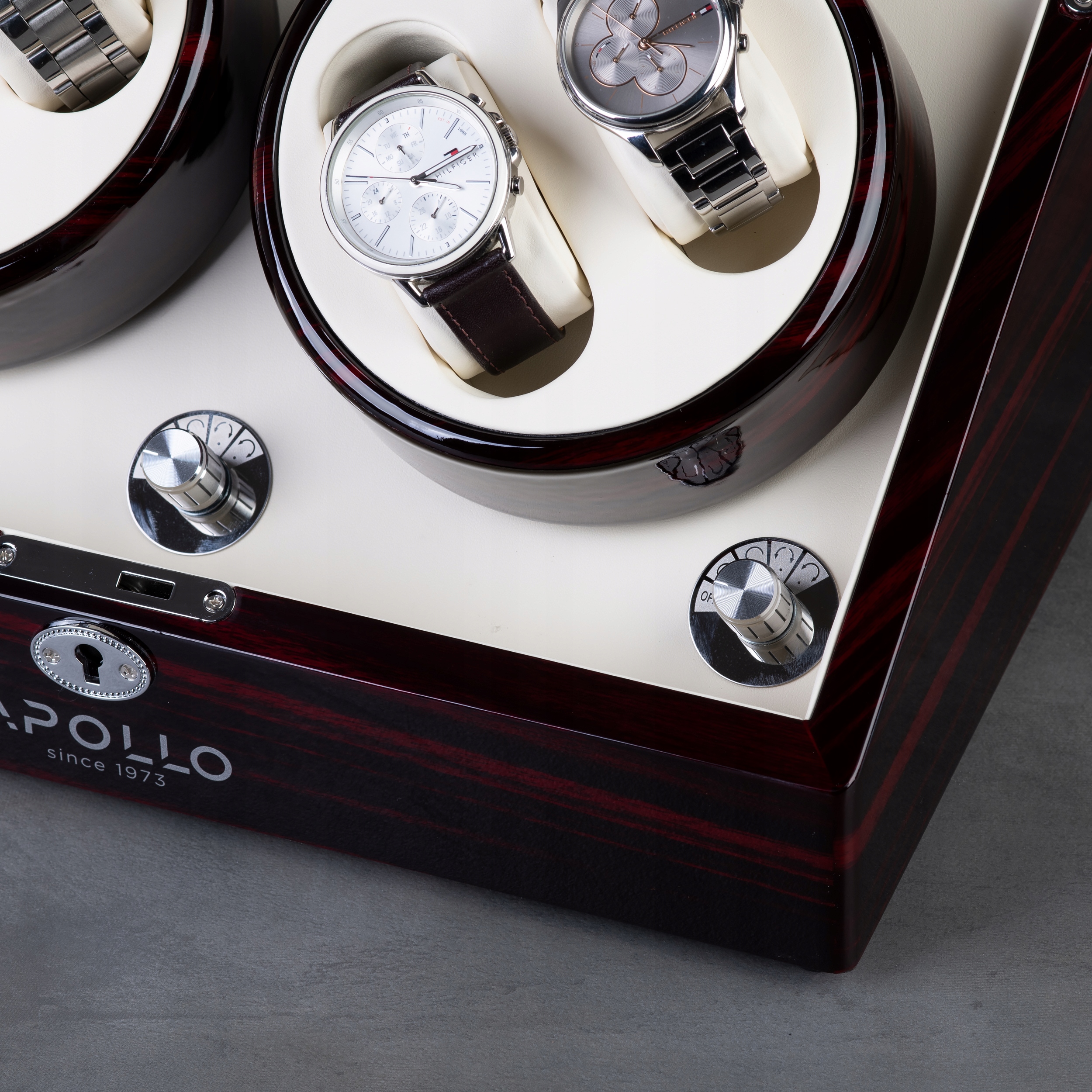 Rotomat Apollo Na 4 Zegarki Premium Since 1978 Kolor brązowy