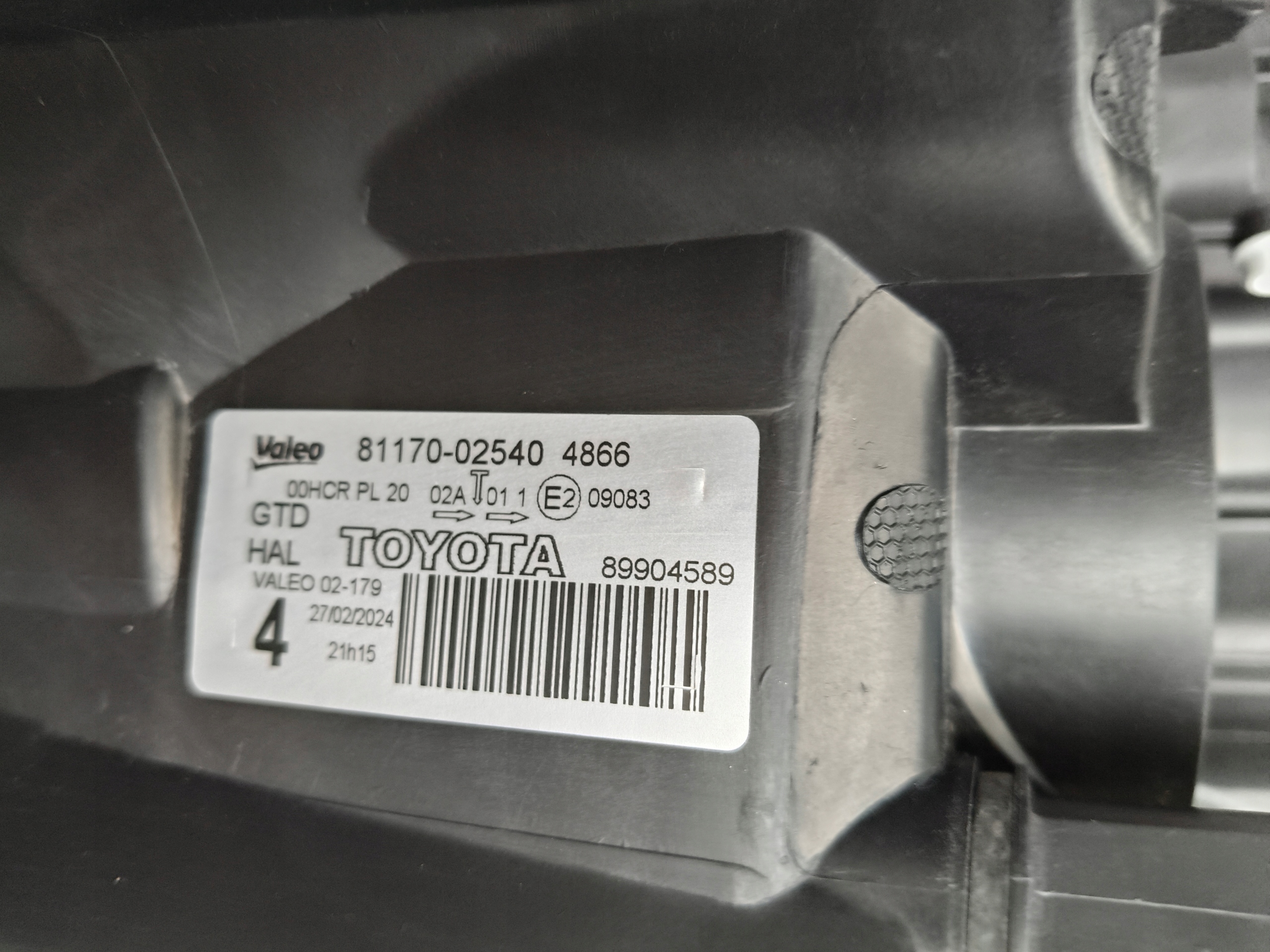 light left REFLEKTOR TOYOTA AURIS 10-12 LIFT