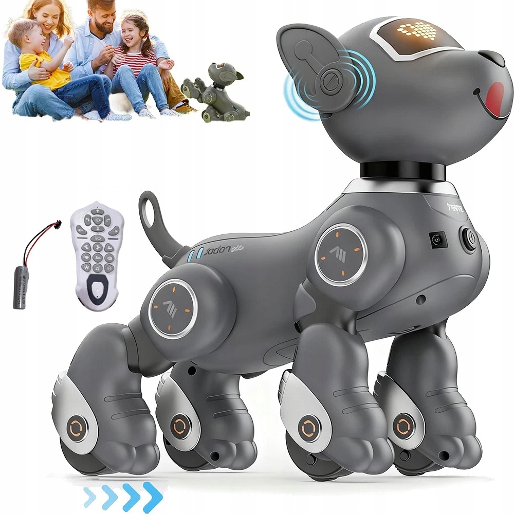INTELLIGENTNY PIES ROBOT BG1536 INTERAKTYWNA ZABAWKA DLA DZIECI ZDALNE