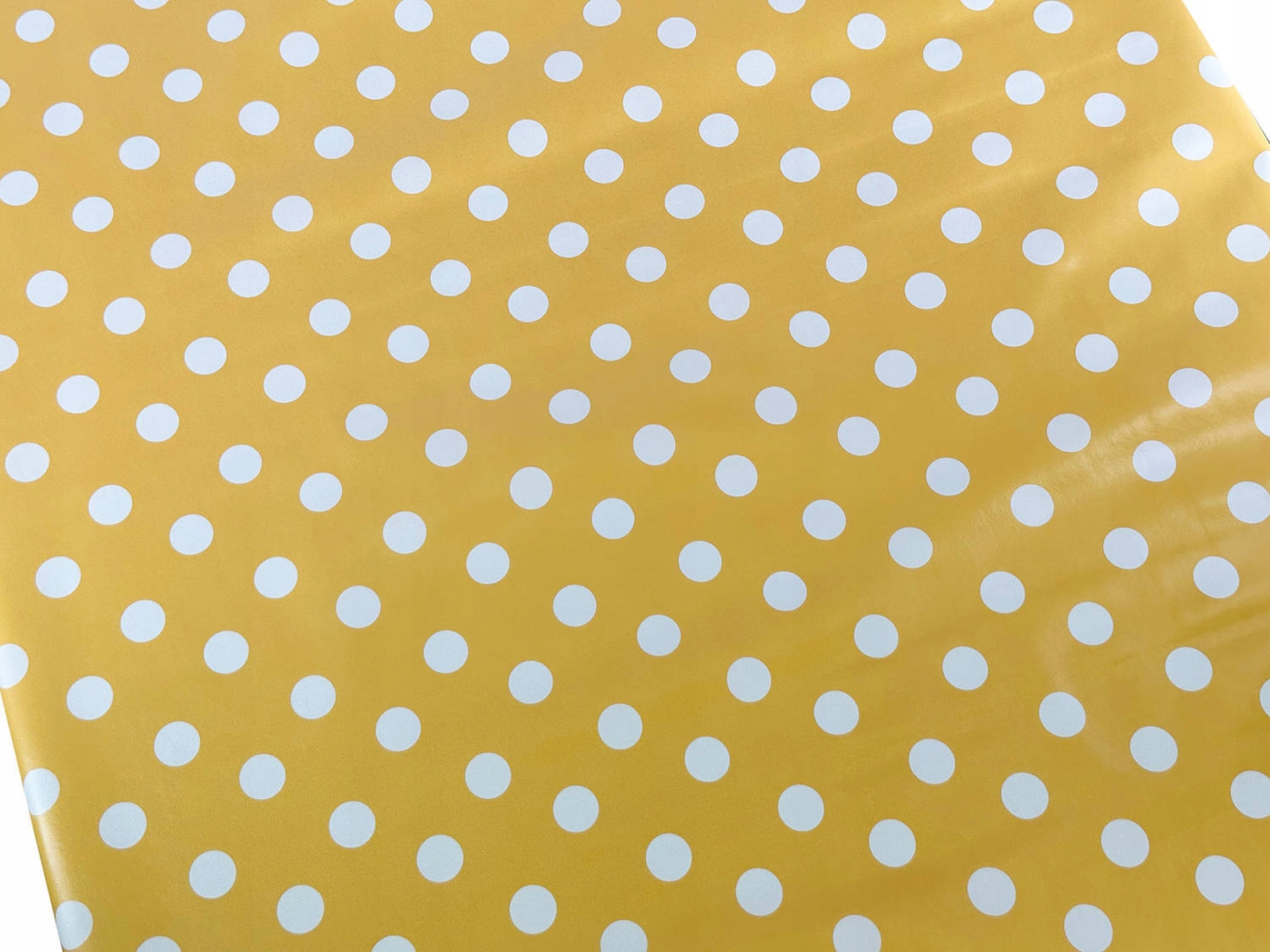Obrus Ceratowy Cerata na Wymiar Żółta Kropki Grochy x 220x140 cm Długość 220 cm