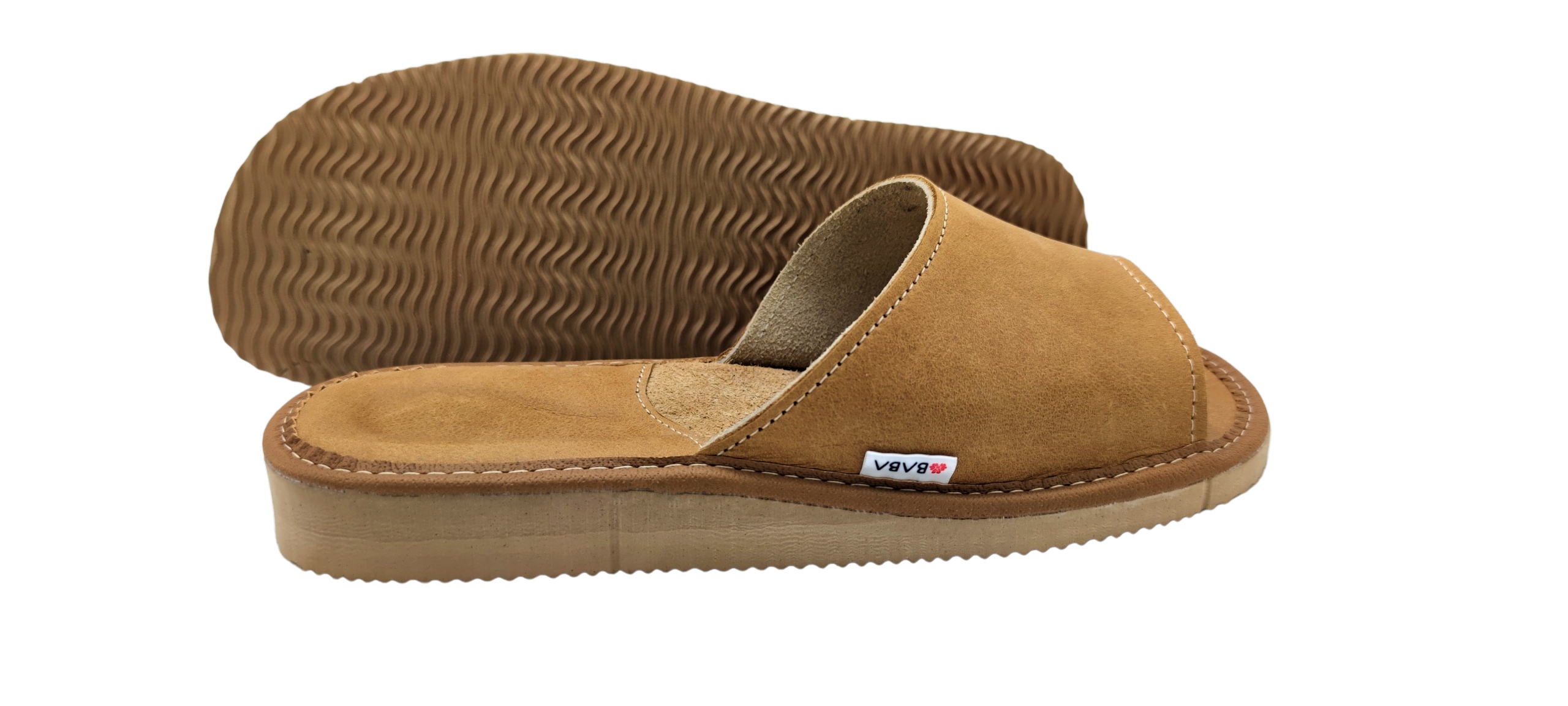 KAPCIE DAMSKIE SKÓRZANE PANTOFLE CIAPY LACZKI BRĄZ LEKKIE KLAPKI SKÓRA BABA Rozmiar 36