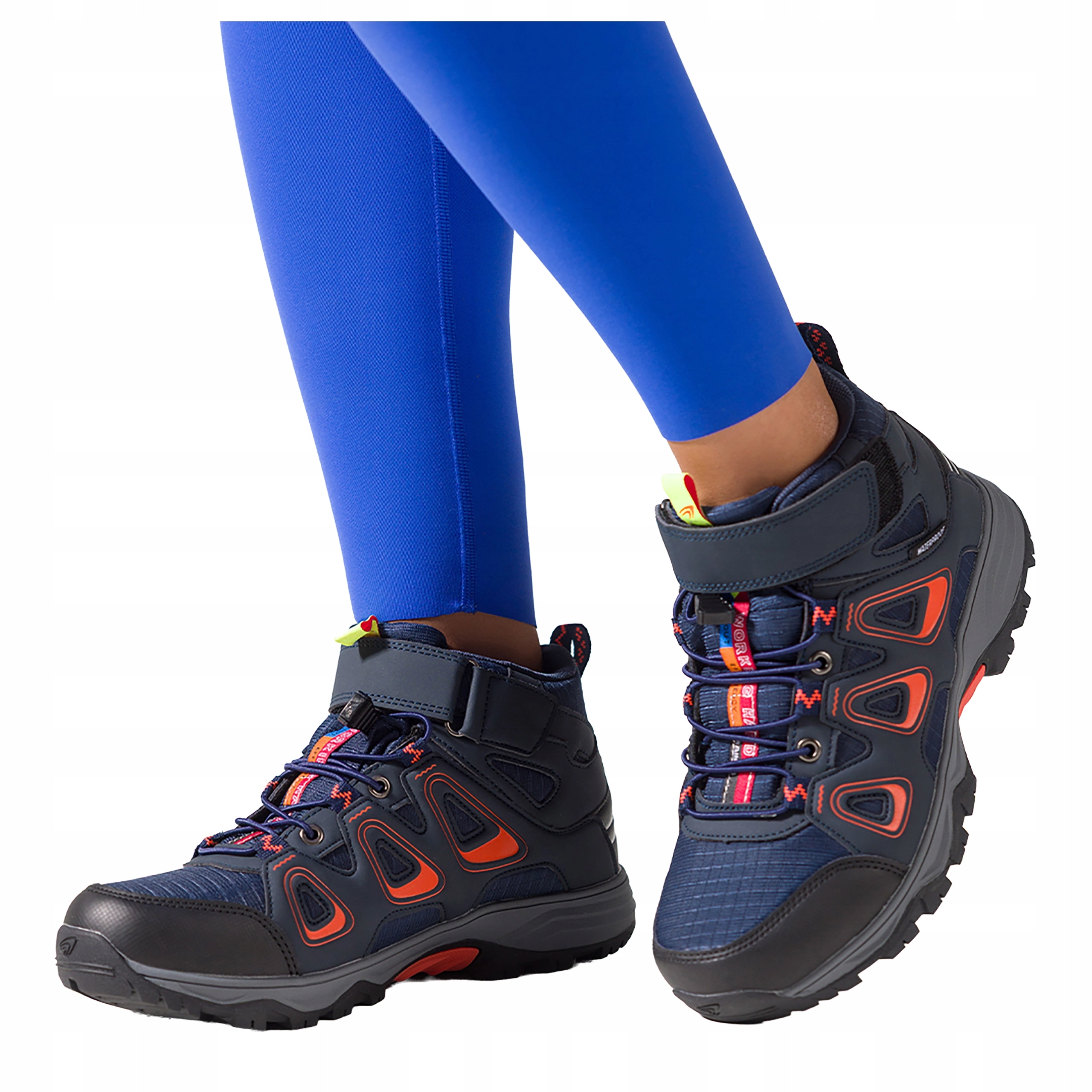 Trekové Boty Tmavě modré Dámské Pásek Řemínek Šněrovací Voděodolné vel. 39