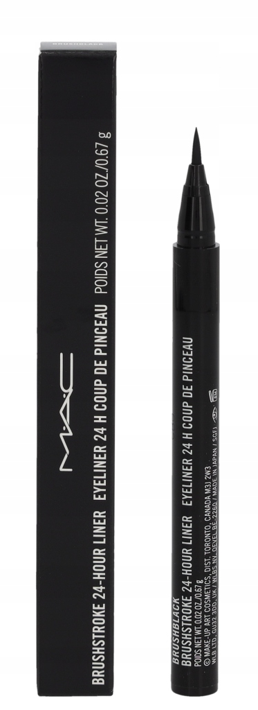 Mac Štětec na oční linky Brushstroke Brushblack 0,67g