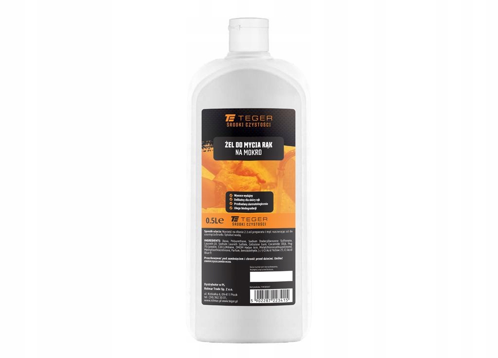 

Żel do mycia rąk silnie zabrudzonych 500ml Teger