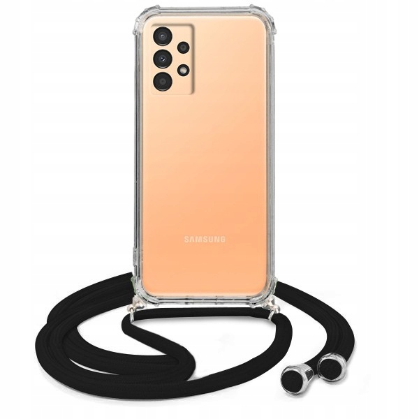 

Etui Crossbody Samsung A13 4G Czarny Sznurek Case