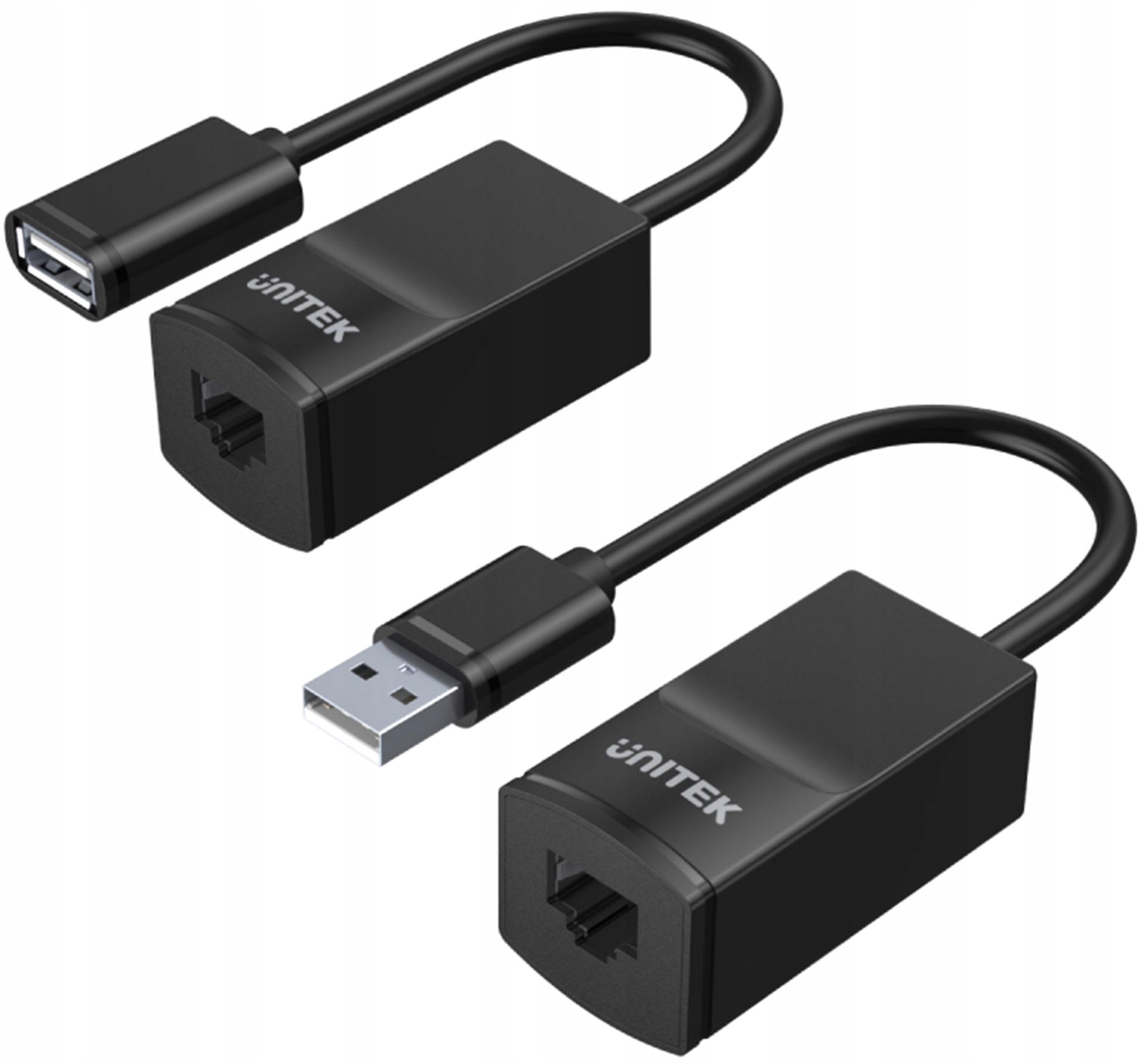Usb prodlužovací kabel Unitek Y-UE01001 až 60m pod kabel kat.5e
