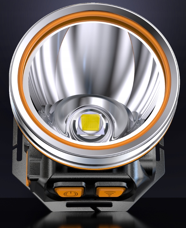 LATARKA CZOŁOWA 1000lm 4000mAh Czujnik Ruchu IPX3 Stan opakowania oryginalne