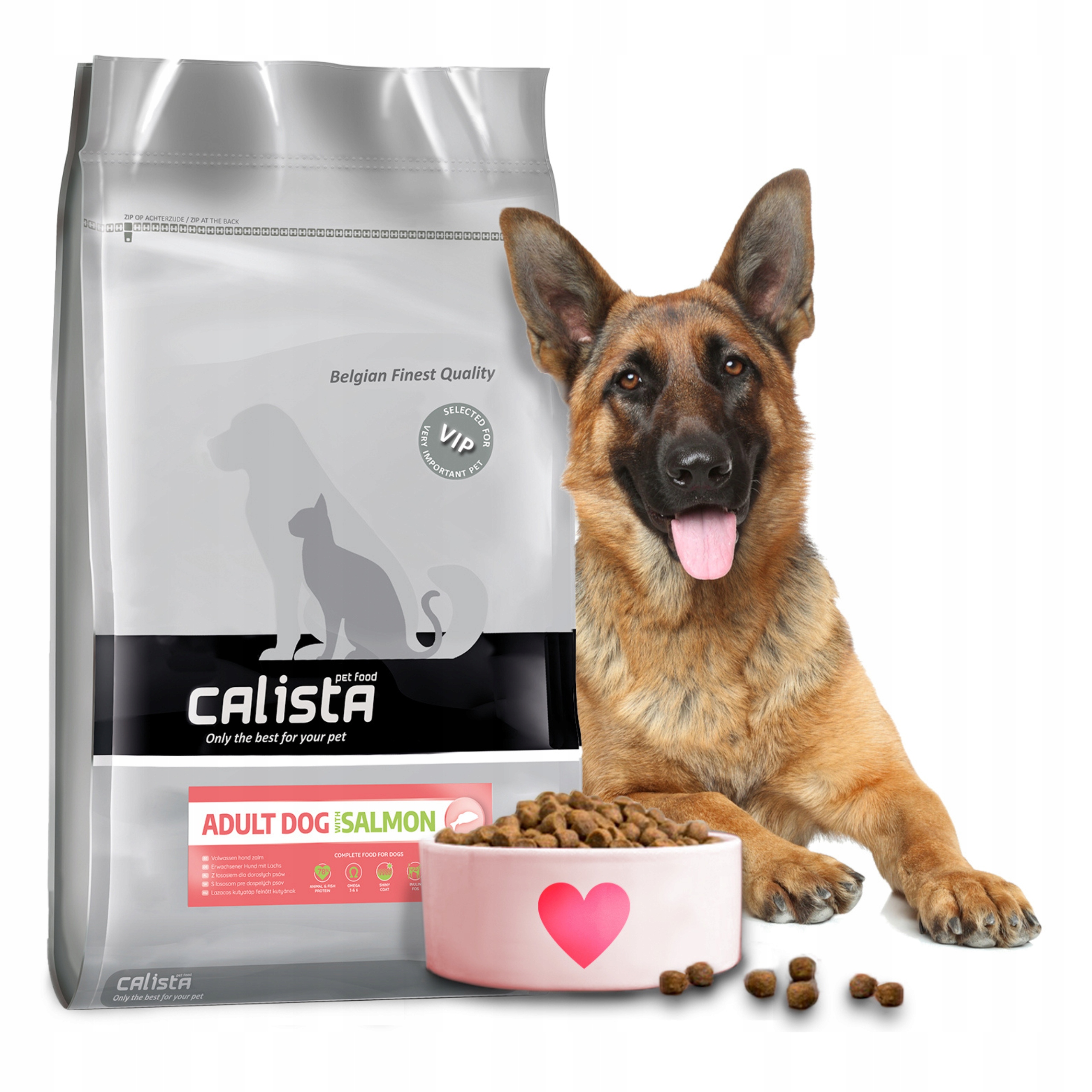 Calista Lososové Suché Krmivo Pro Psa 12 Kg Ovčák Lambrador Husky