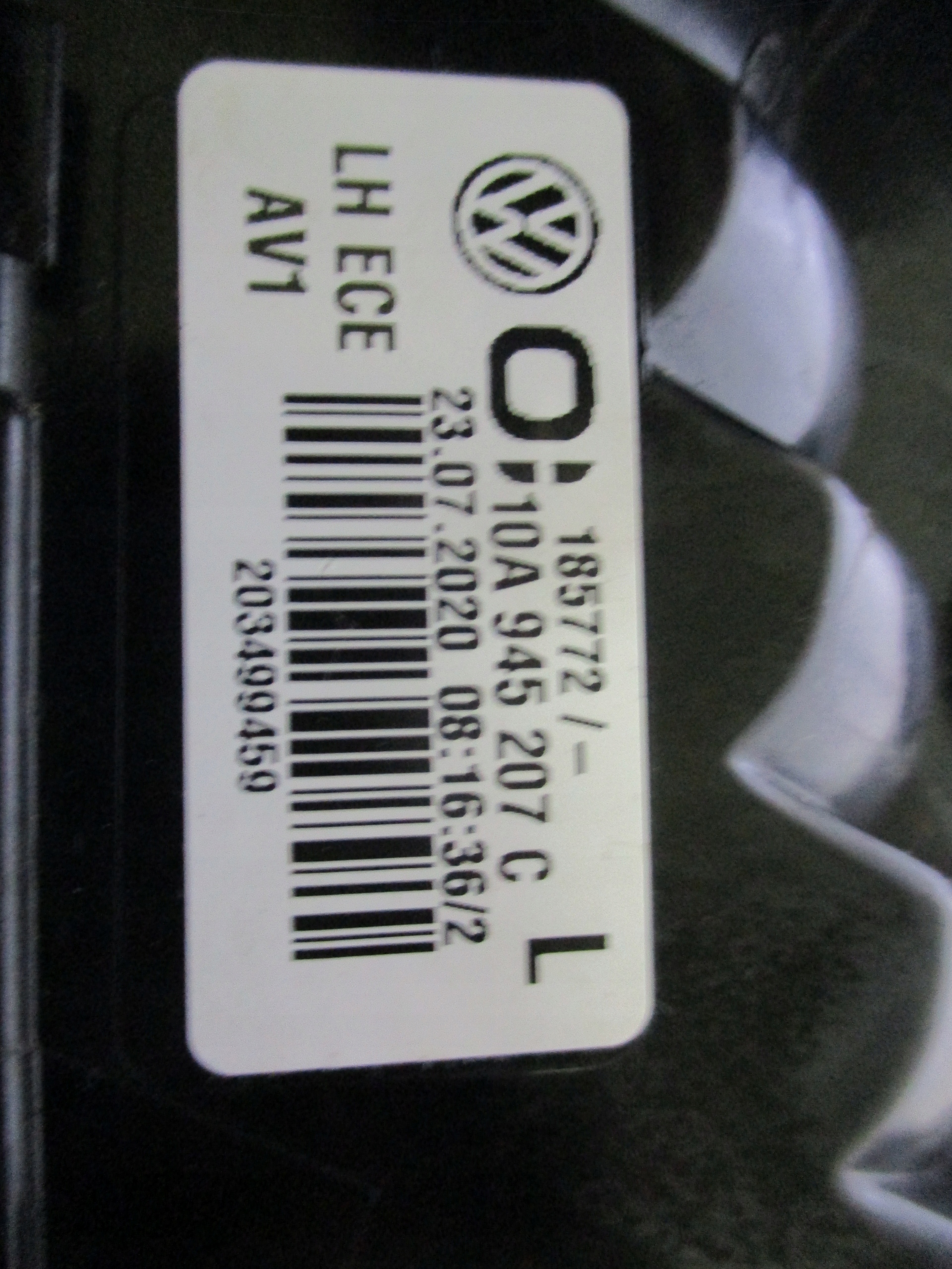 фонарь левый задняя vw id 3 led 10A945207C