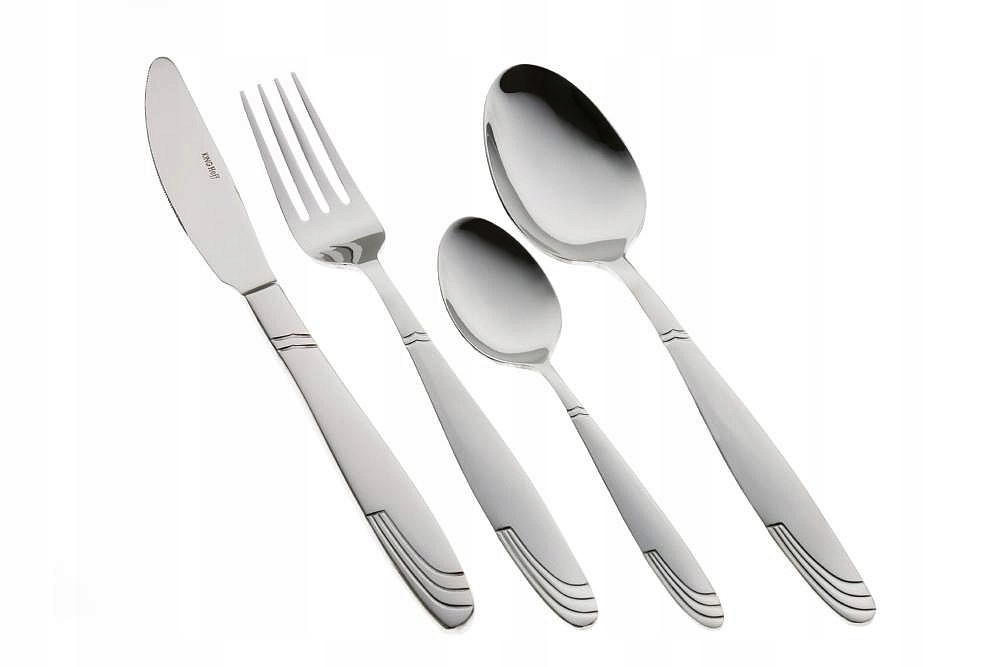 SZTUĆCE 24el / 6 OSÓB STAL POŁYSK JAKOŚĆ 9 WZORÓW Kod producenta brak informacji