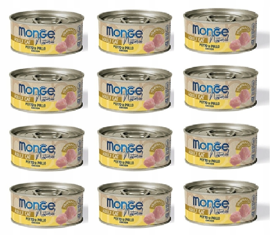 Levně Monge Delicate Kuřecí prsa 12 x 80 g