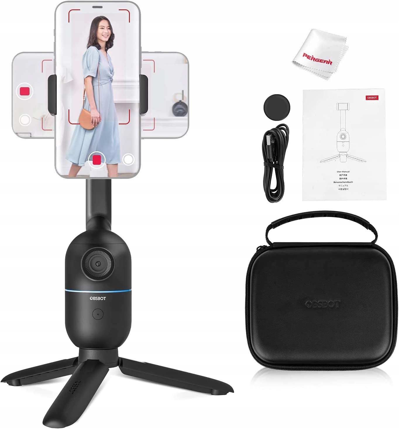 

Obsbot Me Gimbal Uchyt telefonu Śledzenie twarzy