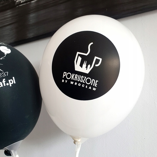 BALONY Z NADRUKIEM BALON z LOGO REKLAMOWE 100 szt Marka ABCGRAF