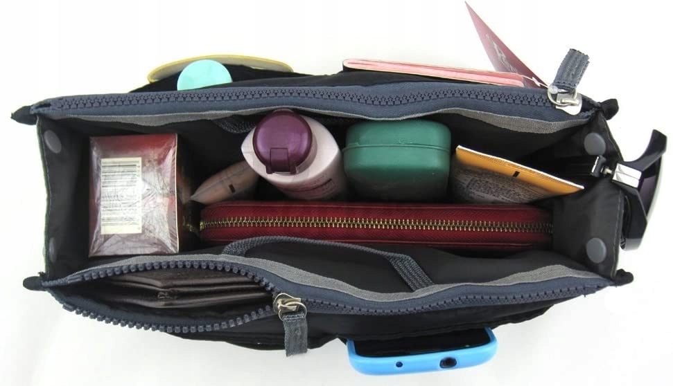 ORGANIZER DO TOREBKI WALIZKI KOSMETYCZKA Kuferek TURYSTYCZNA TORBA pojemna Rodzaj rozkładana