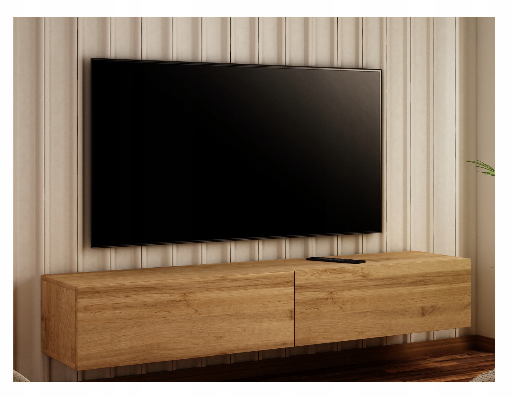 SZAFKA WISZĄCA RTV 140 CM DĄB WOTAN