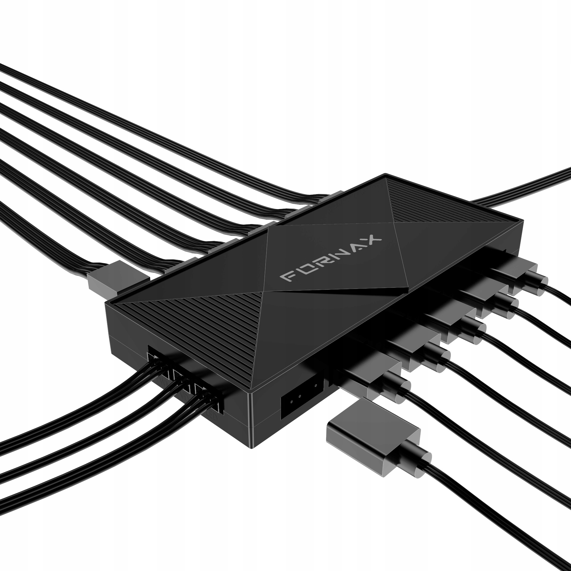 OBUDOWA GAMINGOWA ATX FORNAX X450MAX CZARNA SZKŁO HARTOWANE 4 X ARGB Liczba złączy USB 2