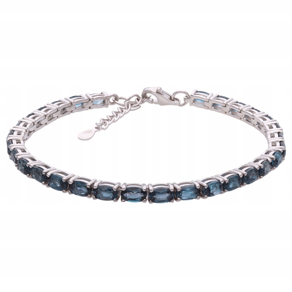 Stříbrný náramek Ag 925 London Blue Topaz NA1674-B-LBT-WP