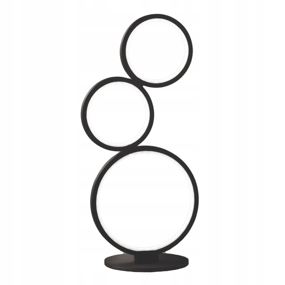 Stolová lampa Rondo krúžky čierna Trio