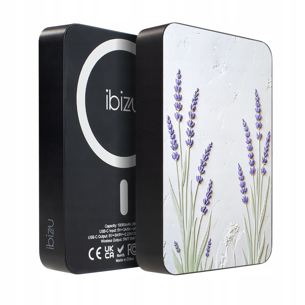 Powerbank Ibizu MagPower 10k MagSafe,10 000 mAh, Prowansalska lawenda