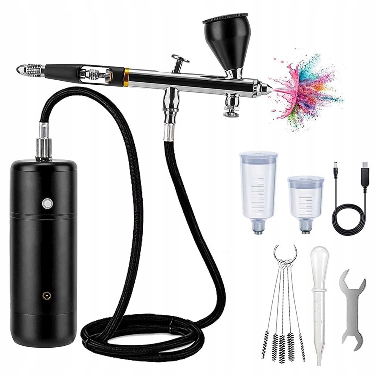 Profesionální Airbrush Trysky Na Líčení Nehtů Malování 6,4-9V