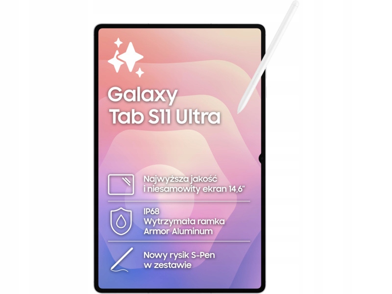 Tablet Samsung Galaxy Tab S11 Ultra 14.6" 12/256 Gb 5G Wi-Fi Srebrny